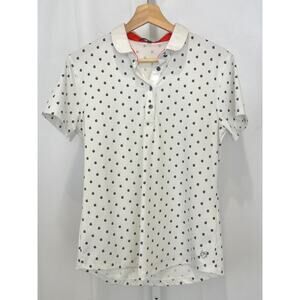 GREYSON Womens Polo Golf Shirt Short Sleeve Gatorade Logo G Print White Size M